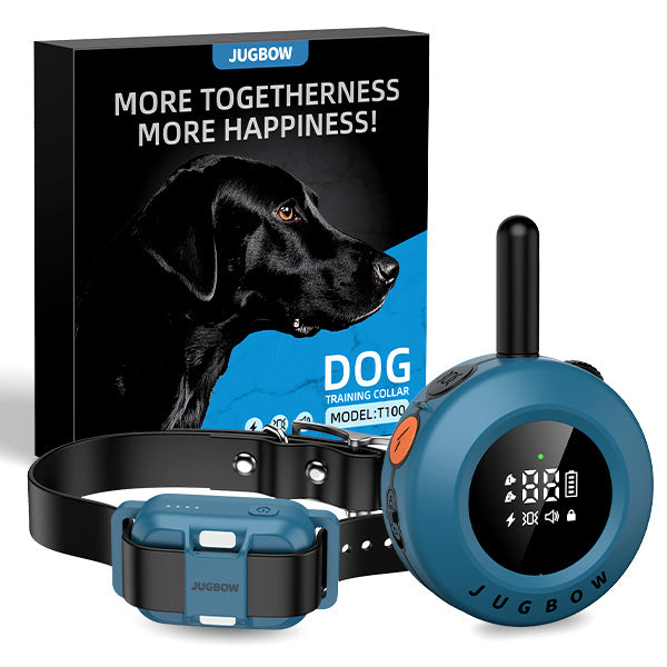 Jugbow T100 Dog Training Collar Blue with SkinSafe Pulse™ – Safe, Gentle & Effective Remote Training