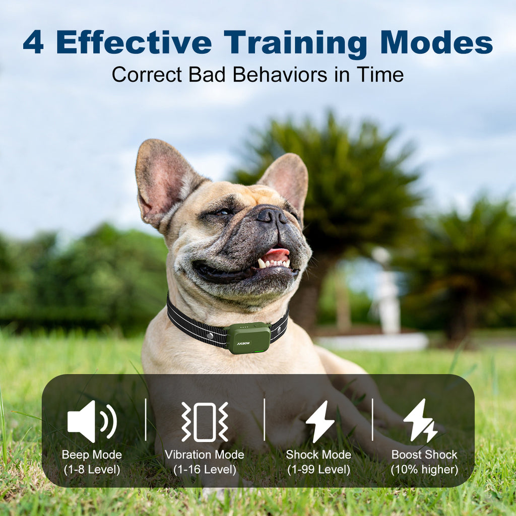 JUGBOW Dog Training Collar DT-61:4 Effective Training Modes,Correct Bad Behaviors in Time