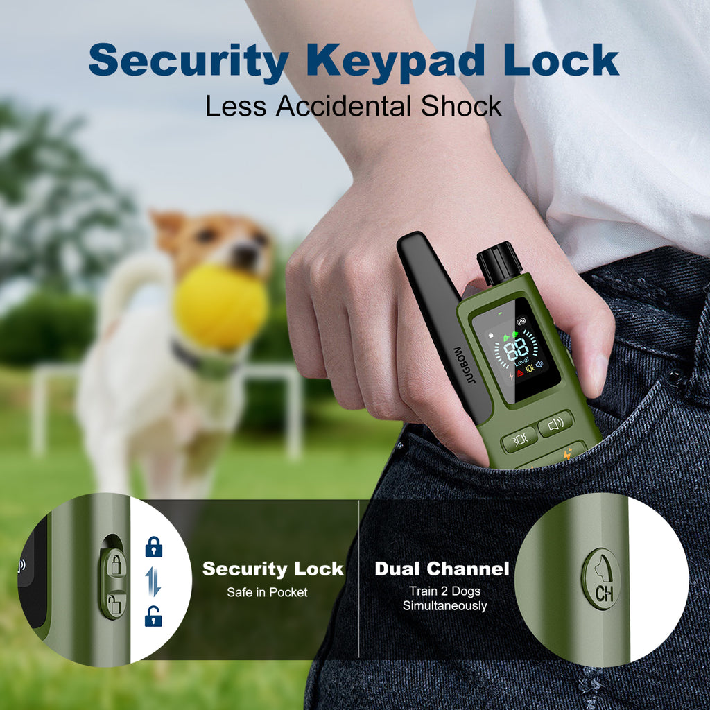 JUGBOW Dog Training Collar DT-61:Security Keypad Lock,Less Accidental Shock