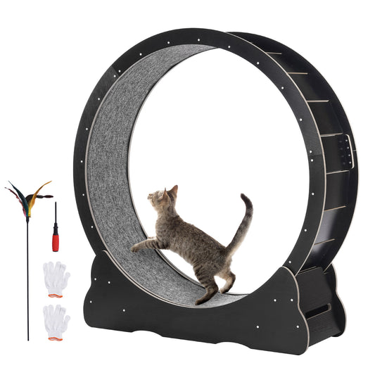 Jugbow Large Cat Exercise Wheel Black