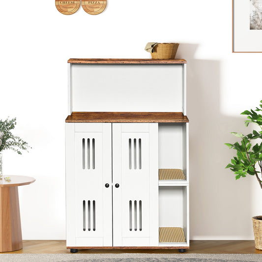Jugbow Double Cat Litter Box Cabinet